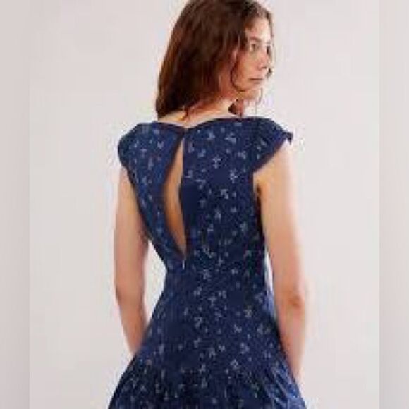 Free People Blue Beasley Mini Dress - Picture 3 of 11